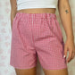 Short Vichy Rouge