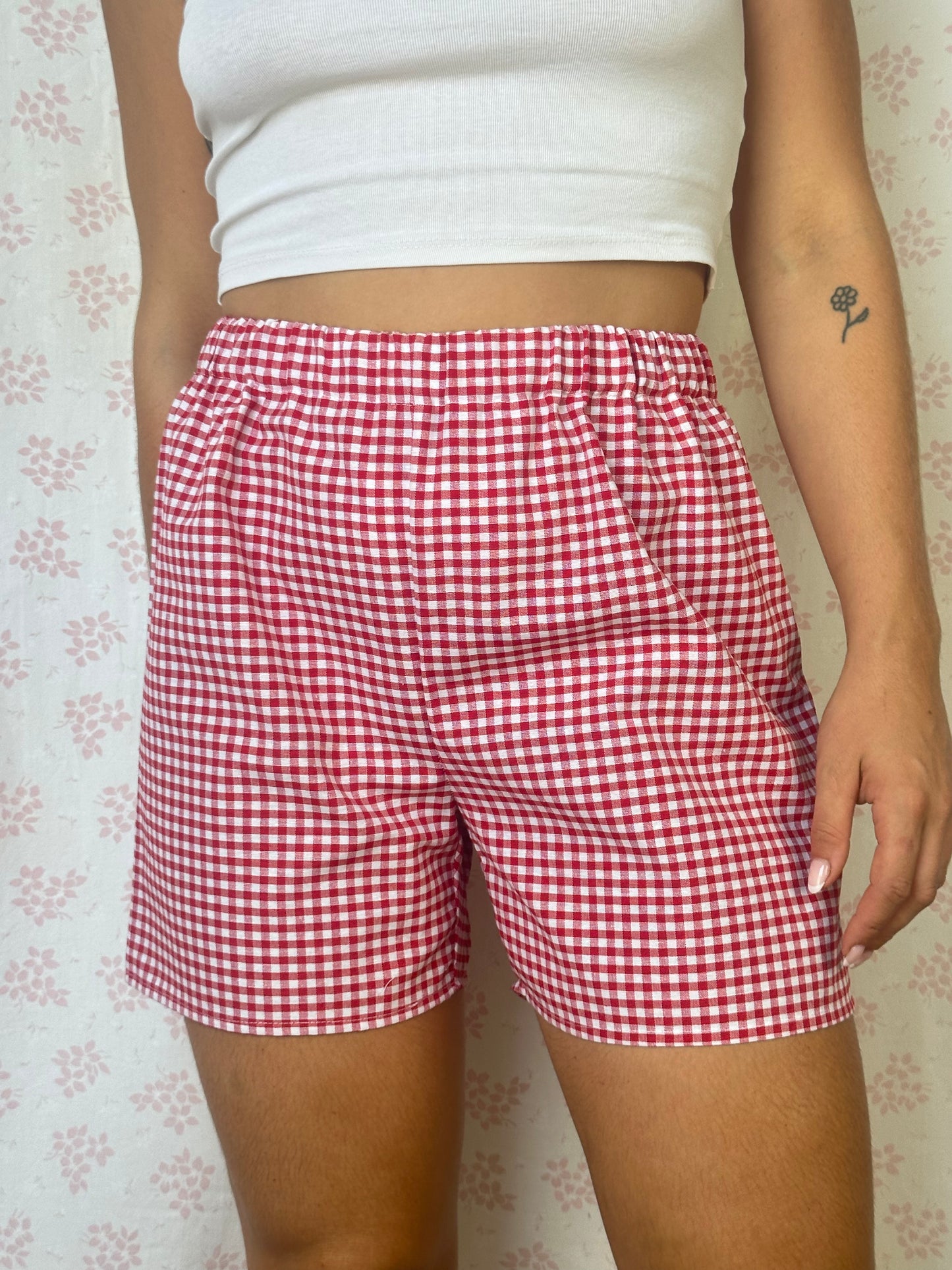 Short Vichy Rouge
