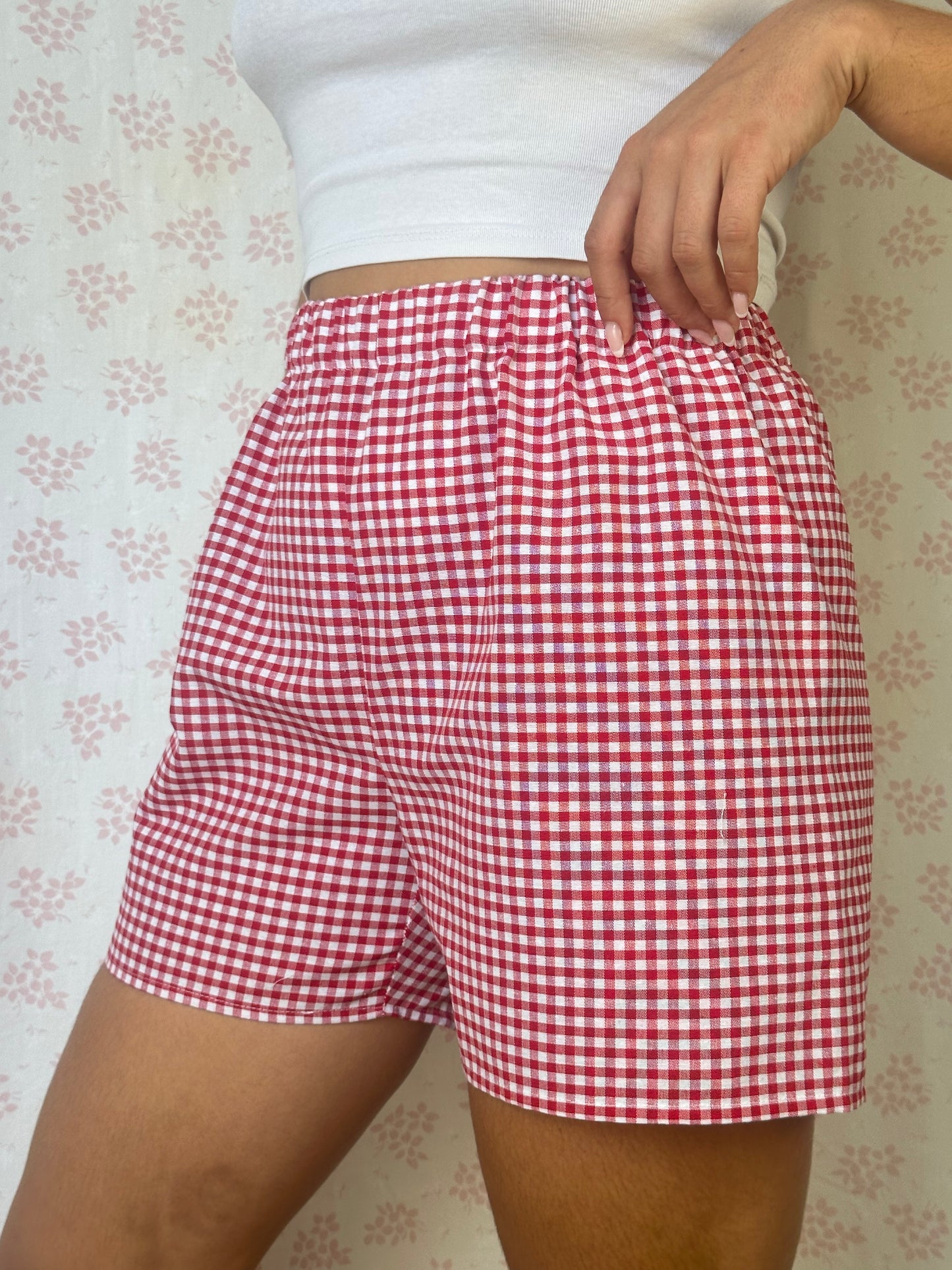 Short Vichy Rouge