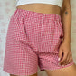 Short Vichy Rouge