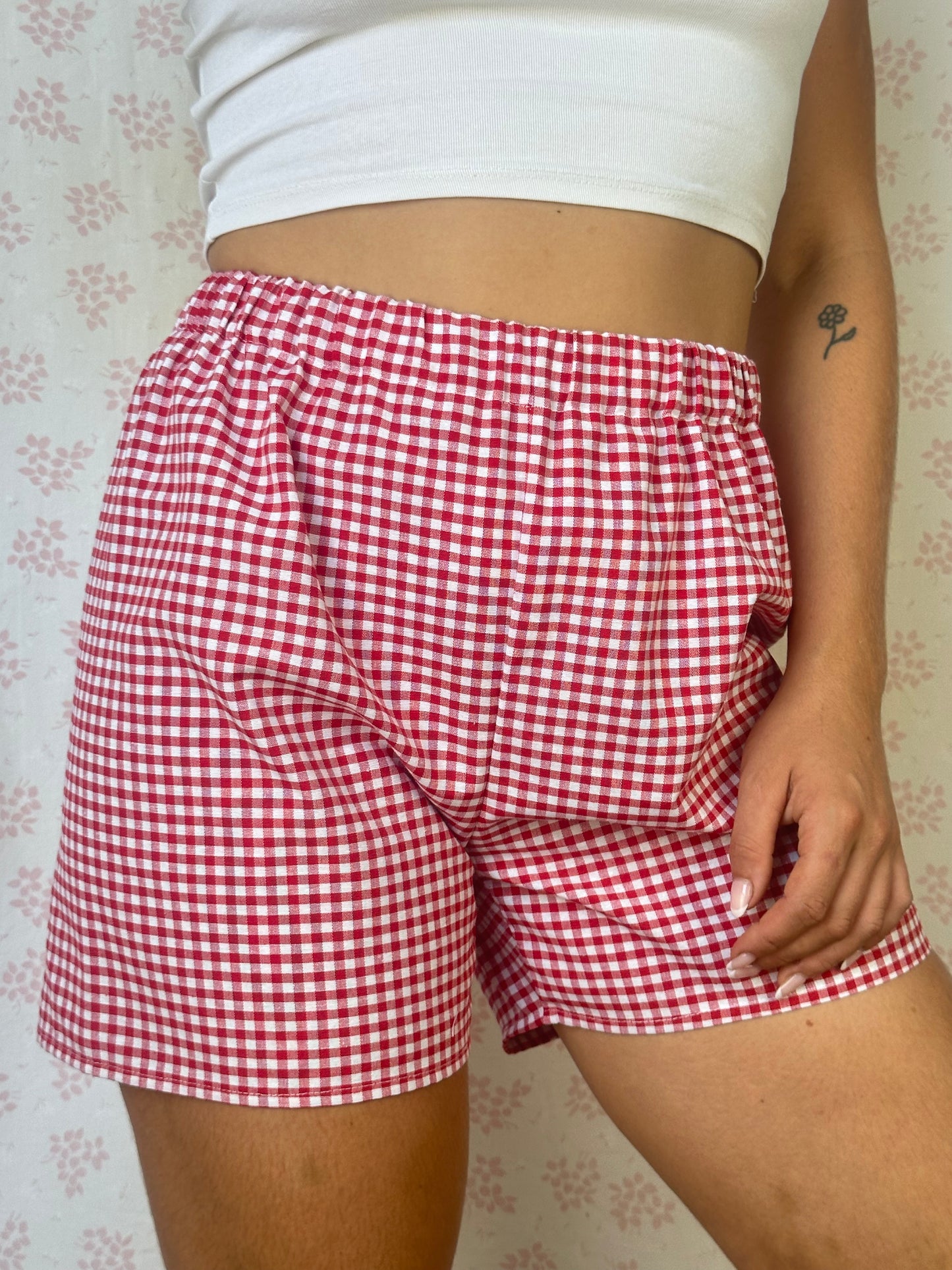 Short Vichy Rouge