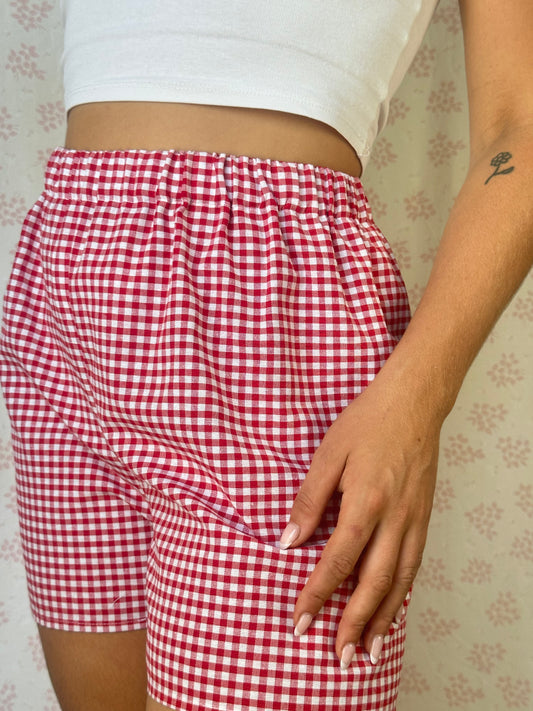 Short Vichy Rouge