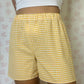 Short Vichy Jaune