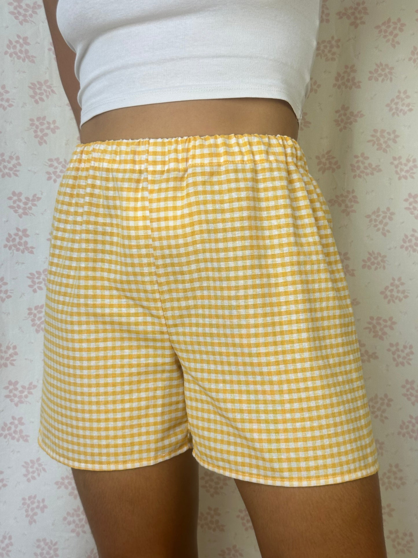 Short Vichy Jaune