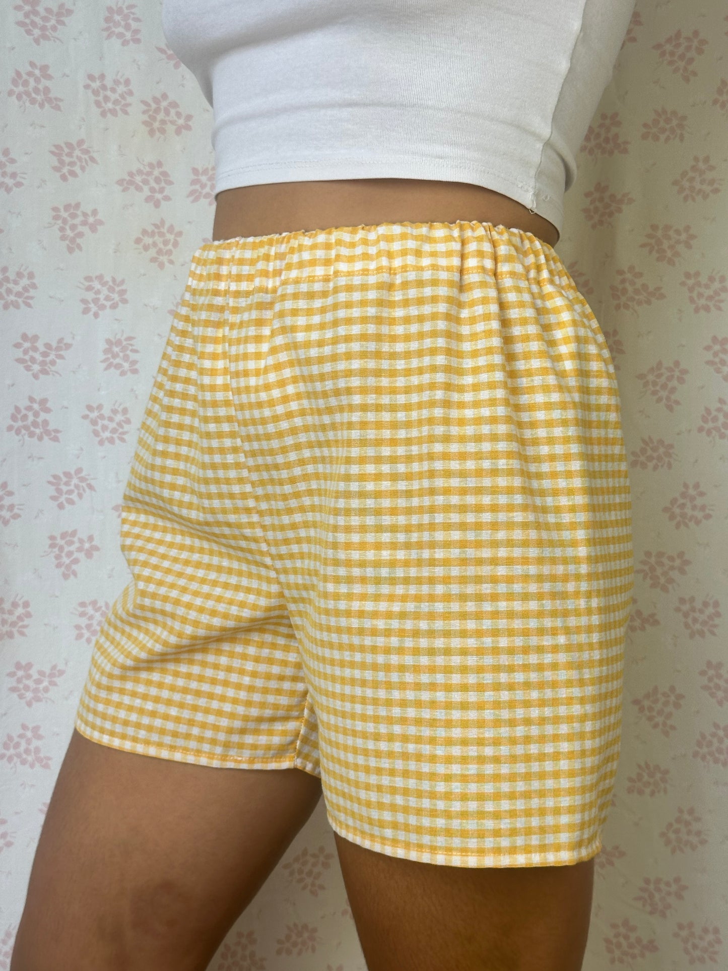 Short Vichy Jaune