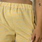 Short Vichy Jaune