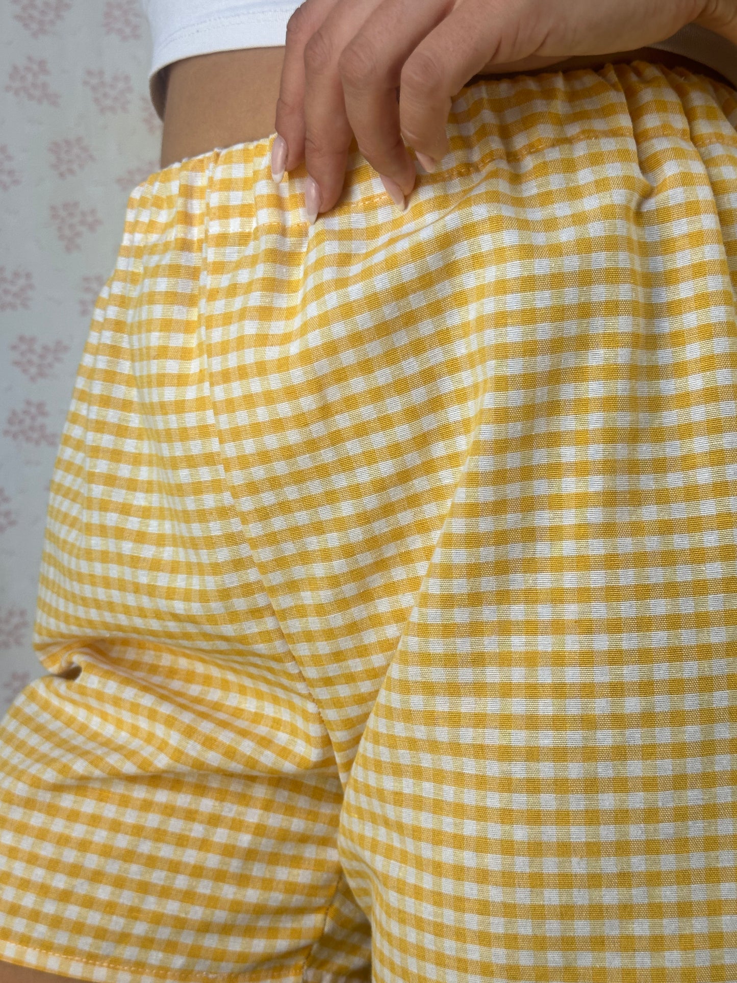 Short Vichy Jaune