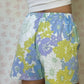 Short Fleurs Bleu