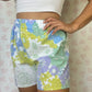 Short Fleurs Bleu