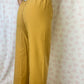 Pantalon Uni Moutarde