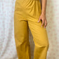Pantalon Uni Moutarde