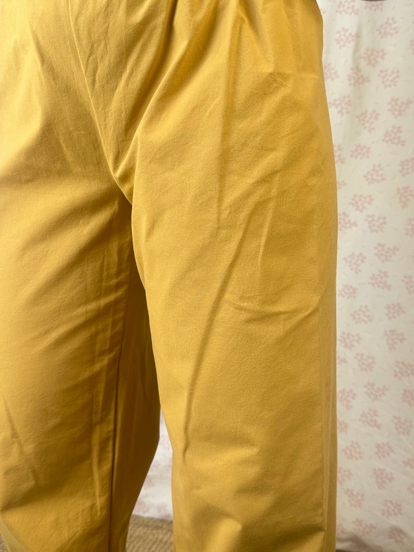 Pantalon Uni Moutarde