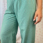 Pantalon Vichy Vert