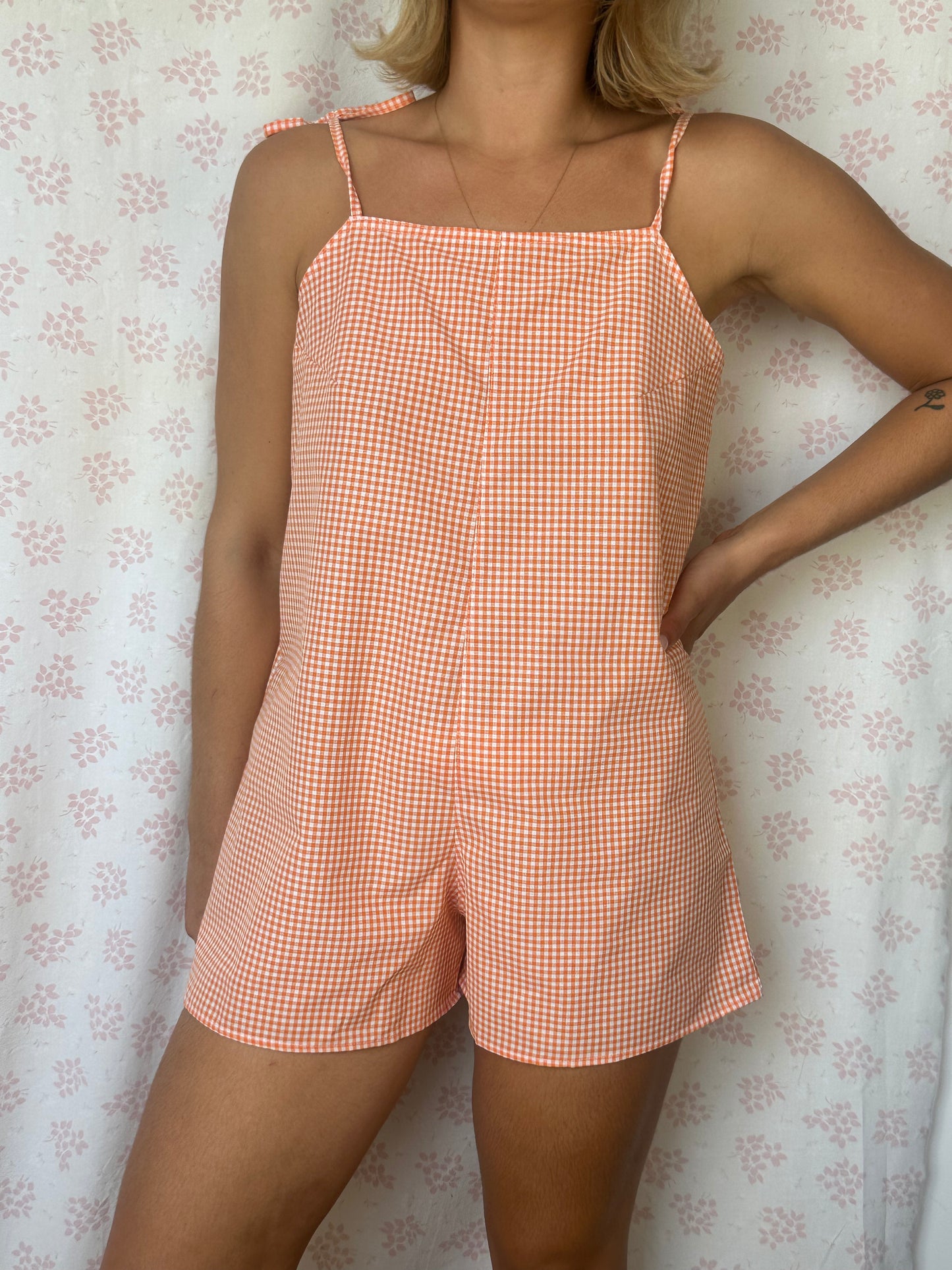Combishort Vichy Orange