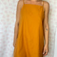 Robe Bretelle Uni Camel