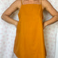 Robe Bretelle Uni Camel