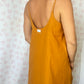 Robe Bretelle Uni Camel