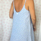 Robe Bretelle Bleu Fleurs