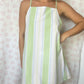 Robe Bretelle Rayé Vert