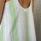 Robe Bretelle Rayé Vert