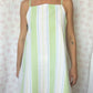 Robe Bretelle Rayé Vert