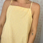Robe Bretelle Vichy Jaune