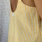 Robe Bretelle Vichy Jaune