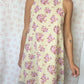 Robe Col Jaune Fleurs