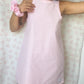 Robe Col Vichy Rose