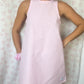 Robe Col Vichy Rose