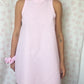 Robe Col Vichy Rose