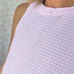Robe Col Vichy Rose