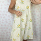 Robe Col Rayé Jaune
