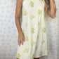 Robe Col Rayé Jaune