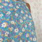 Robe Col Fleurs Bleu