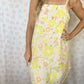 Robe Bretelle Fleurs Jaune