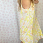 Robe Bretelle Fleurs Jaune