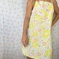 Robe Bretelle Fleurs Jaune
