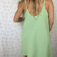 Robe Bretelle Vichy Vert