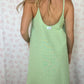 Robe Bretelle Vichy Vert