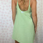 Robe Bretelle Vichy Vert