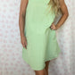 Robe Bretelle Vichy Vert