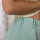 Short Vichy Vert d'eau