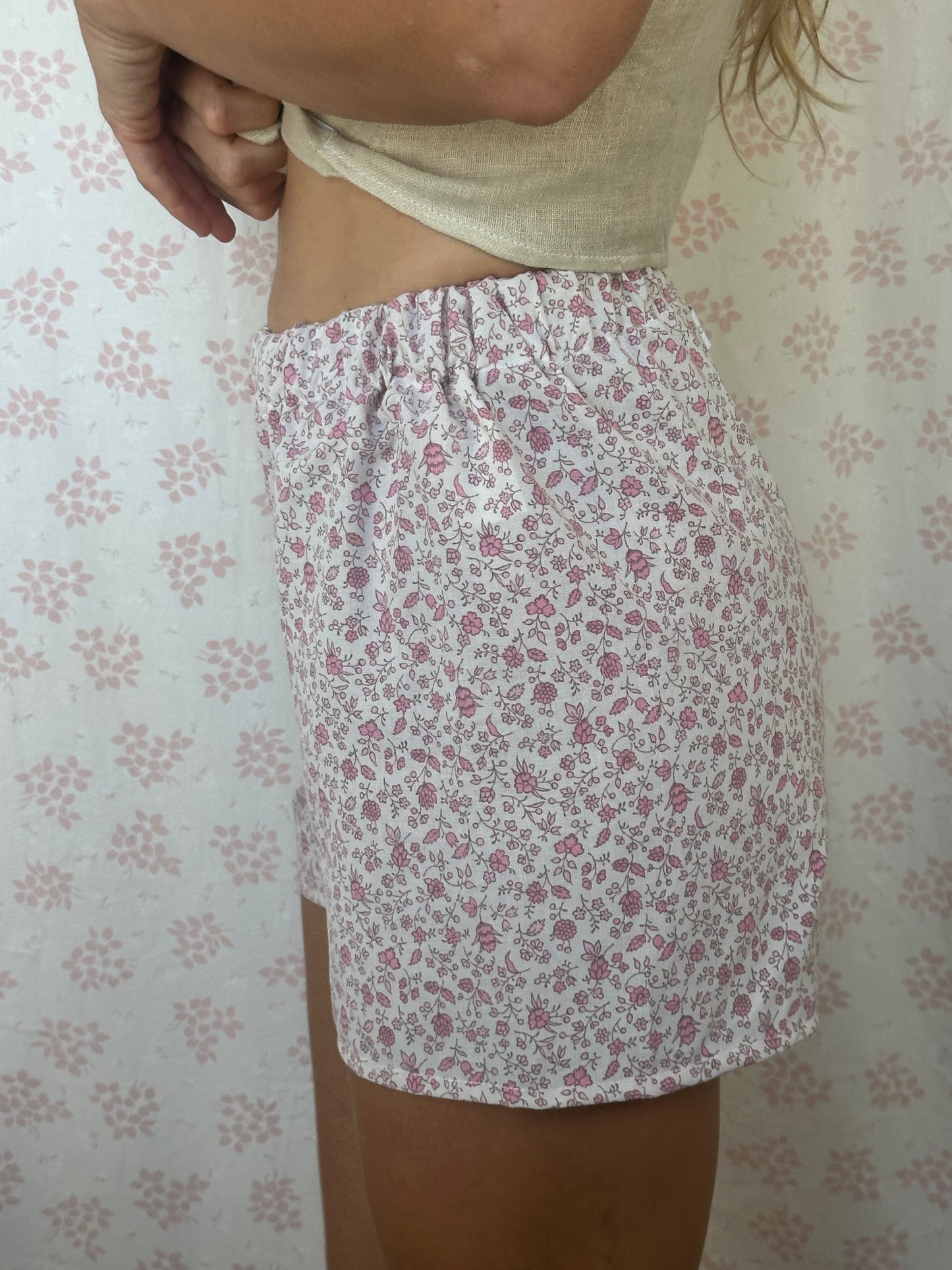 Short Fleurs Rose