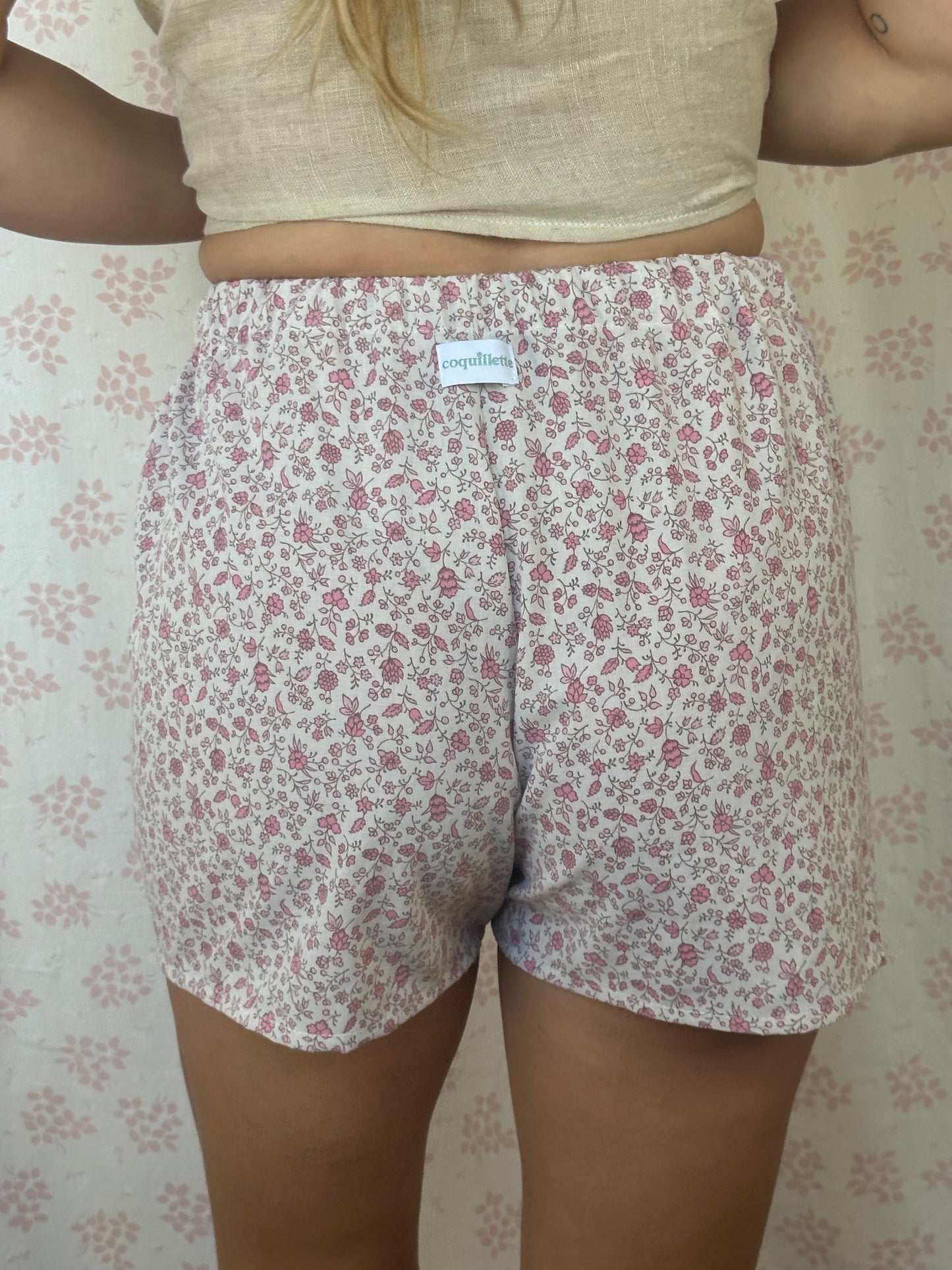 Short Fleurs Rose