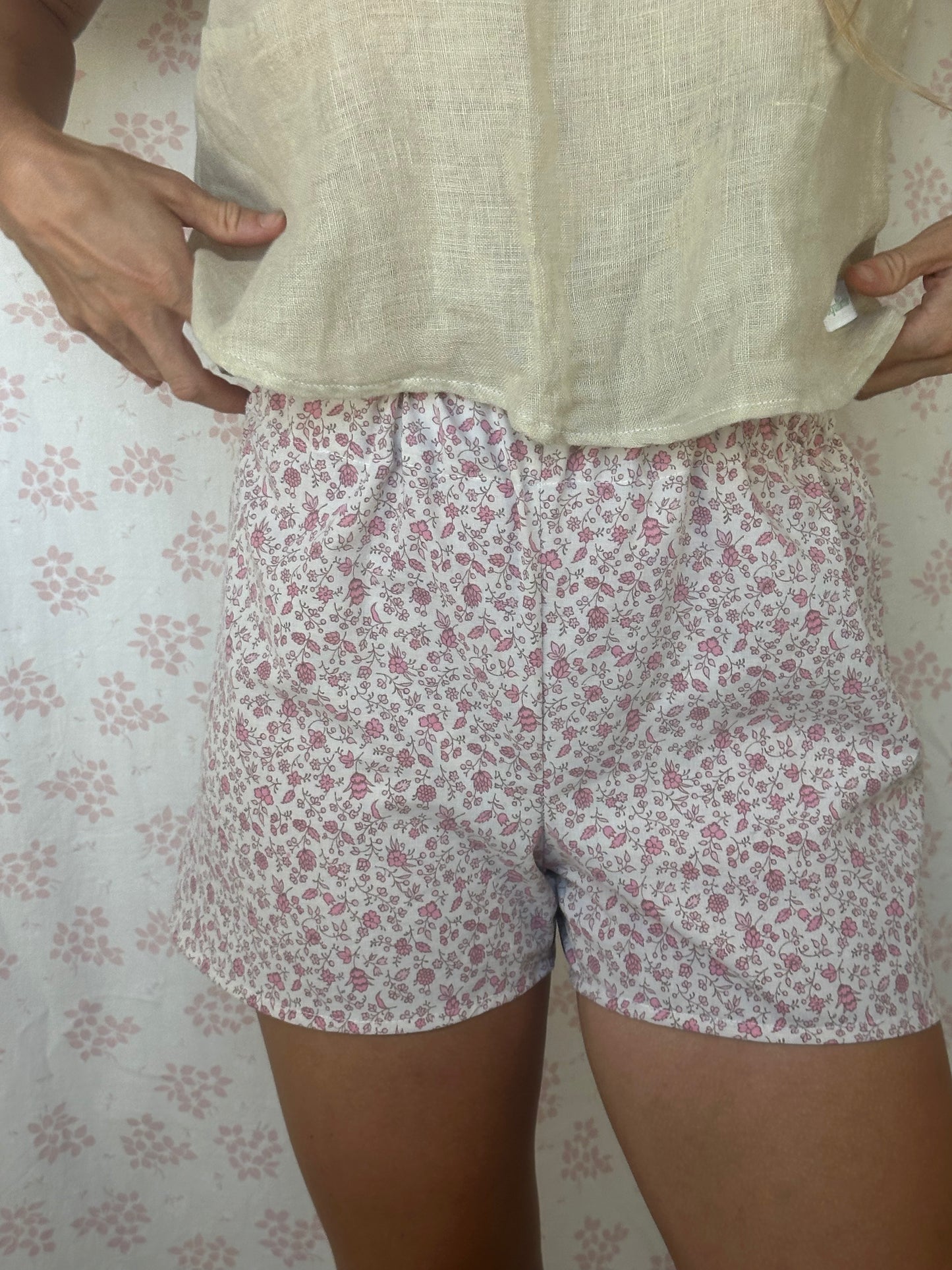 Short Fleurs Rose