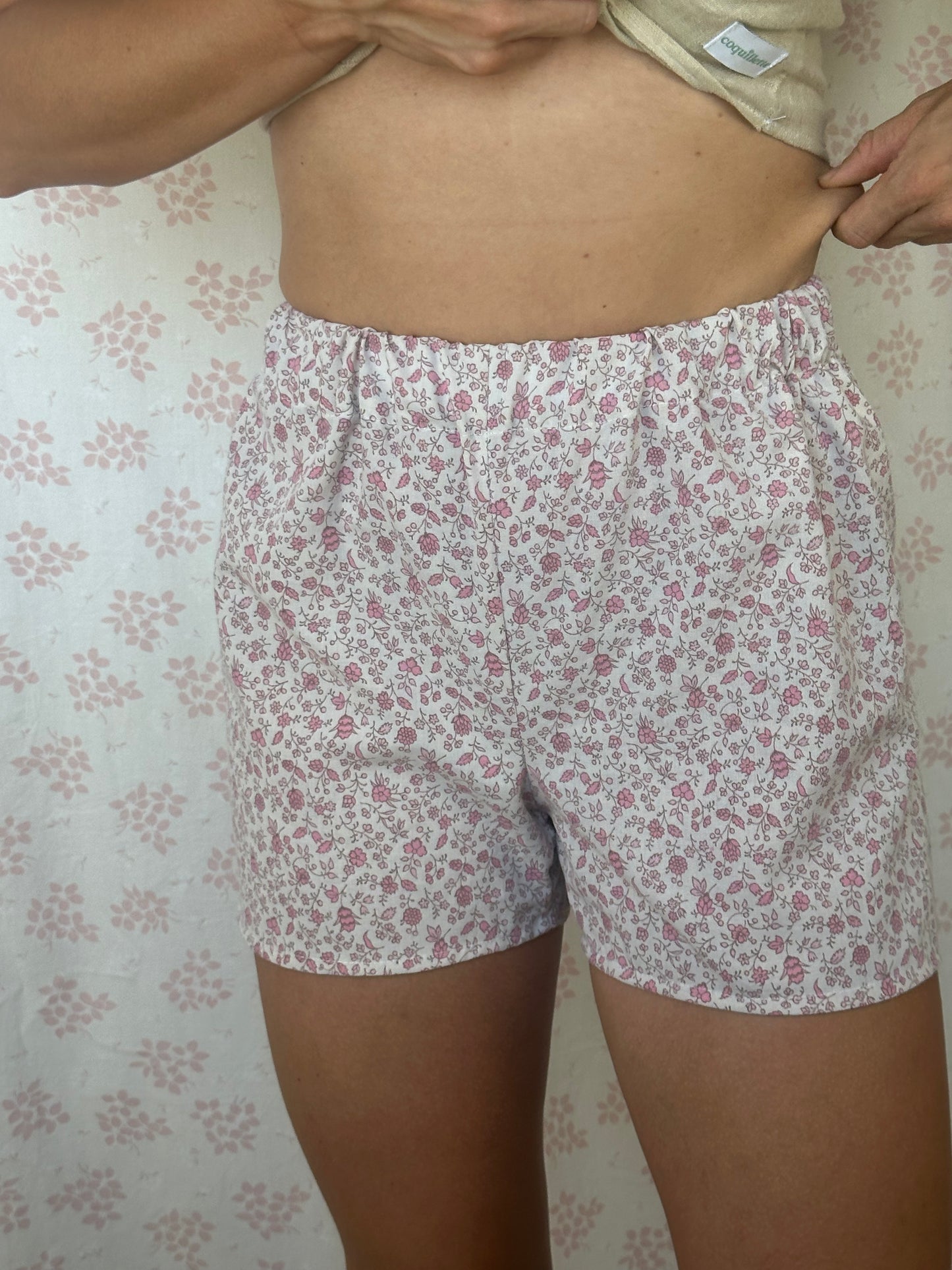 Short Fleurs Rose