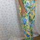 Pantalon Jaune Fleurs