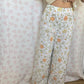 Pantalon Blanc Fleurs
