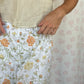 Pantalon Blanc Fleurs